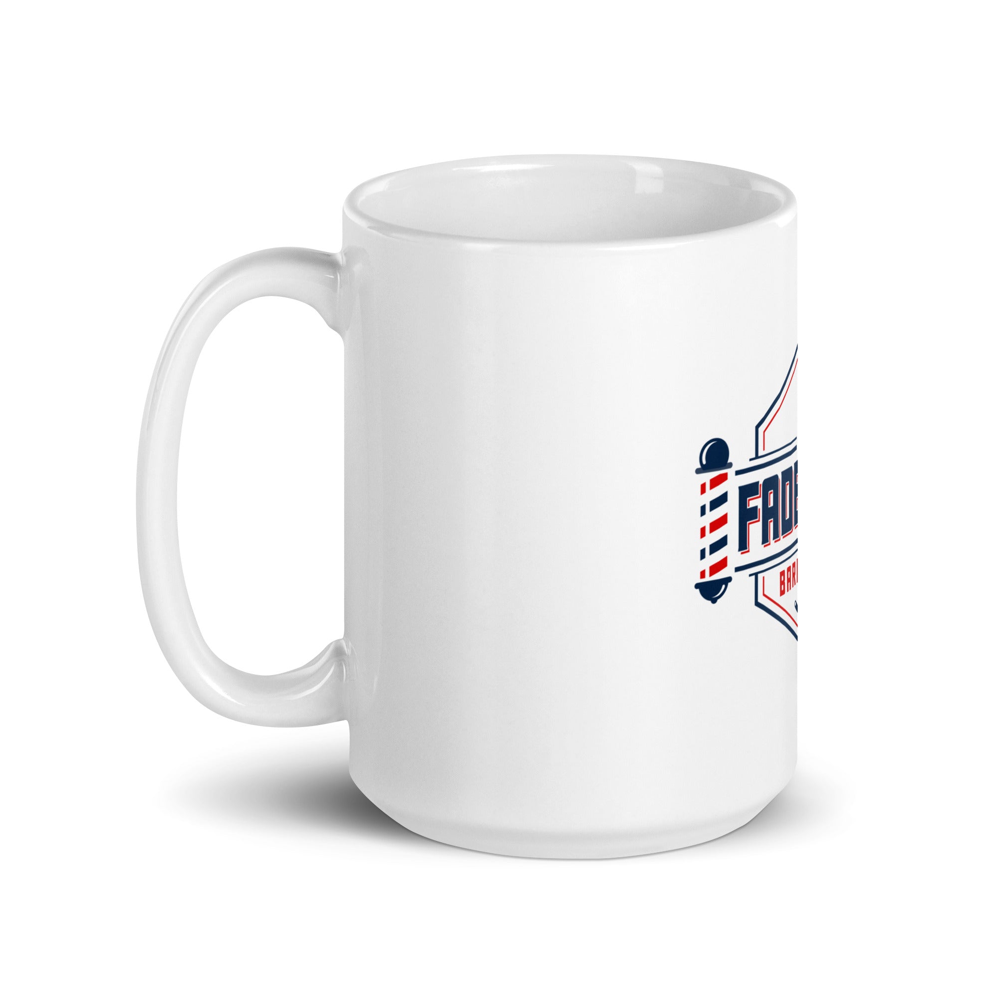 White glossy mug